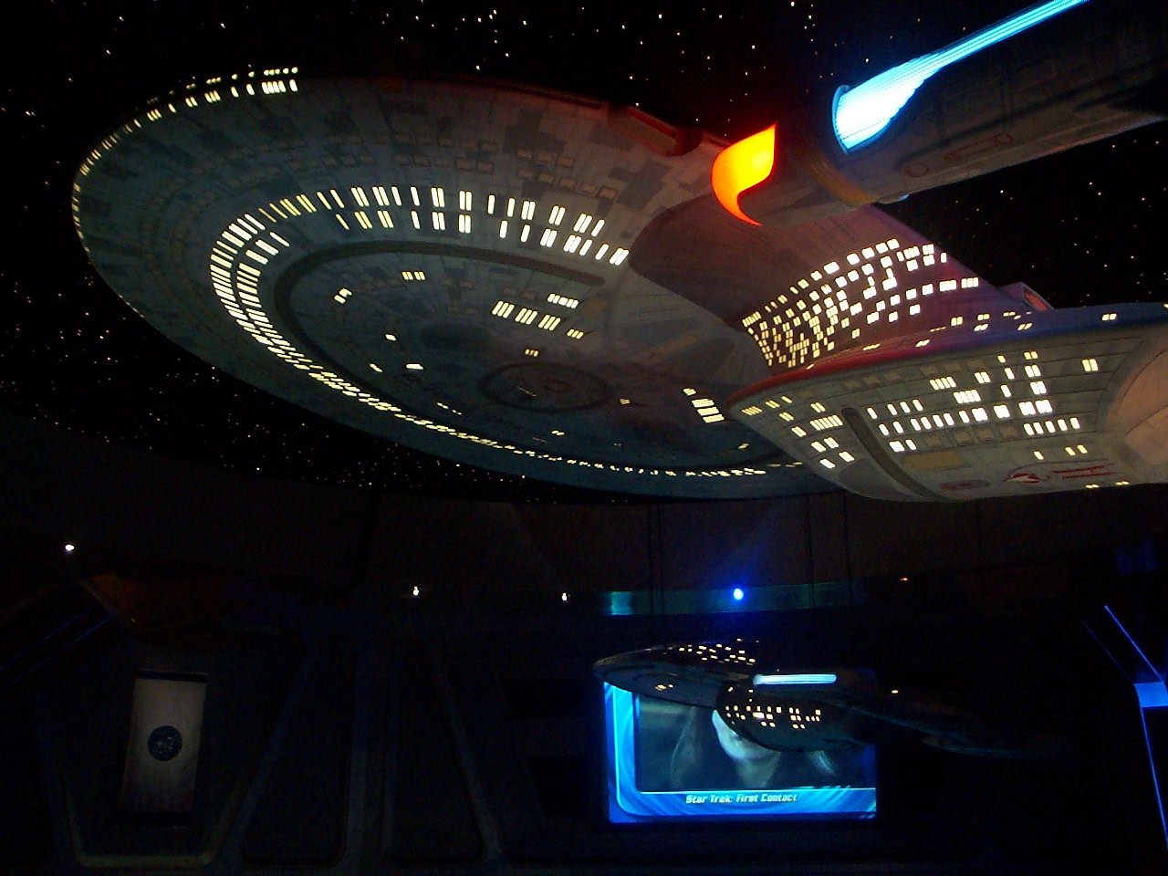 USS Enterprise 1701D port side natural light